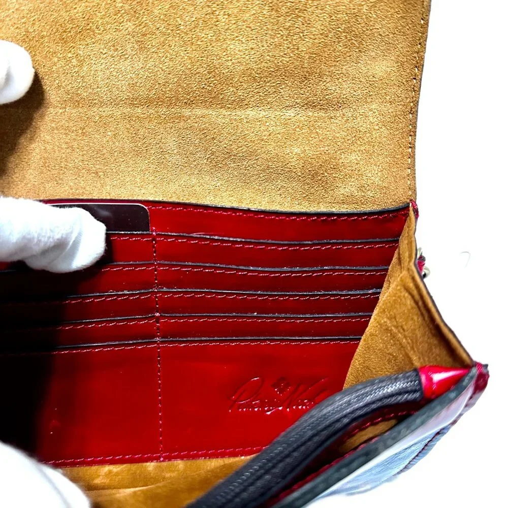 NWT Patricia Nash Kaisa Grecian Rose Leather Wristlet Wallet clutch - Picture 10 of 13